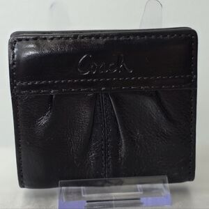 Coach Black Leather Card & Key Pocket Organizer